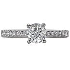 LaVie Classic Semi-Mount Diamond Ring 115474-RD075