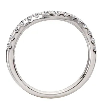 Curved Diamond Wedding Band 160270-200W