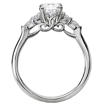 *** Lab Grown Diamond *** Diamond Semi-Mount Engagement Ring 160126-OV100LG