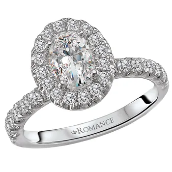 Halo Semi-Mount Diamond Ring 119148-OV100K