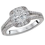 LaVie Split Shank Semi-Mount Diamond Ring 115296-100