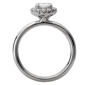 Halo Semi-Mount Diamond Ring 115448-RD075