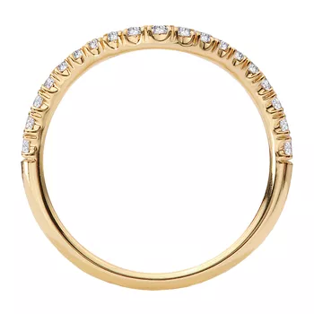 Diamond Curved Front Wedding Band 160368-WY