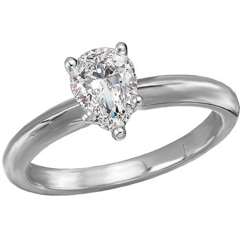 Solitaire Semi-Mount Diamond Engagement Ring 114003-PS075WS