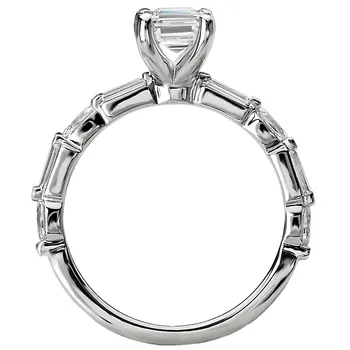 *** Lab Grown Diamond *** Semi-Mount Diamond Engagement Ring 160128-EM100LG