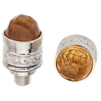 Alisa Bellatini Vari-tip Faceted Citrine cabochons Sterling Bracelet Tips AO 12-100 FC