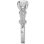 LaVie Peg Head Semi-Mount Diamond Ring 115413-100