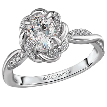 Halo Semi-Mount Diamond Ring 119207-OV100K