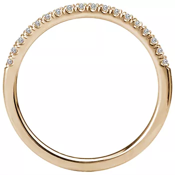 Diamond Straight Front Wedding Band 160030-WY