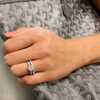 LaVie Peg Head Semi-Mount Diamond Ring 115410-100