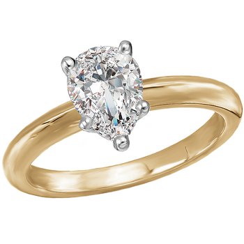Solitaire Semi-Mount Diamond Engagement Ring 114003-PS100TYS