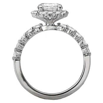 Halo Semi-Mount Diamond Ring 119203-RD100K