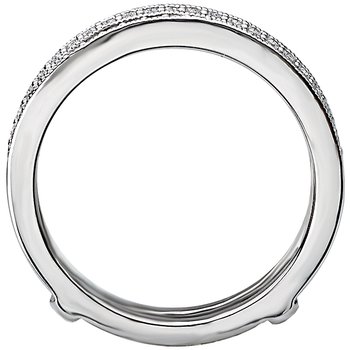 Diamond Wrap Wedding Ring with Guard 113928-WRAP