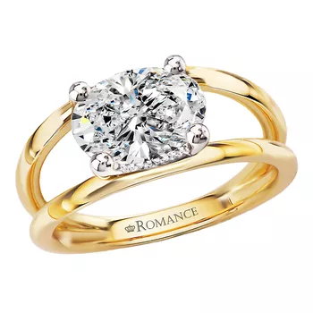 Split Shank Diamond Engagement Ring 160328-OV150Y