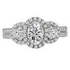 LaVie Halo Semi-Mount Diamond Ring 115254-100