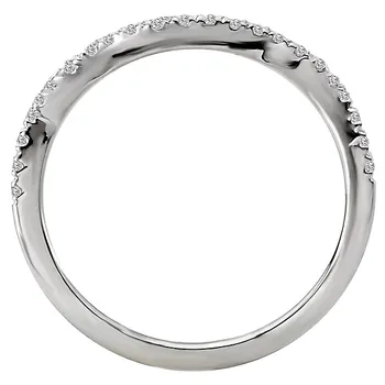 Curved Wedding Band 160060-W