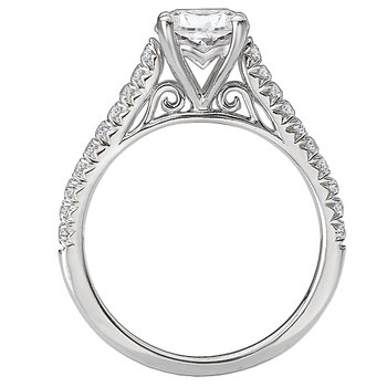 Peg Head Semi-Mount Diamond Ring 115415-100