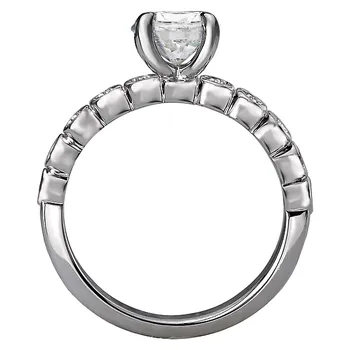 Peg Head Semi-Mount Diamond Ring 119145-100K