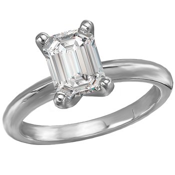 Solitaire Semi-Mount Diamond Engagement Ring 114004-EM150WS
