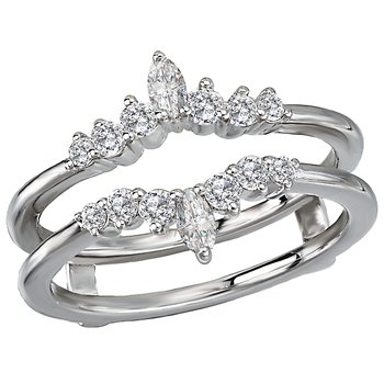 Diamond Wrap Ring with Guard 113921-WRAP