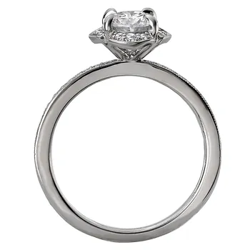 Halo Semi-Mount Diamond Ring 119189-OV100K