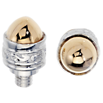 Bellatini Vari-tip GD Yellow Gold cabochons Sterling Bracelet Tips AO 12-100 GD