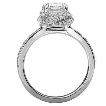 Halo Semi-Mount Diamond Ring 119225-RD100K