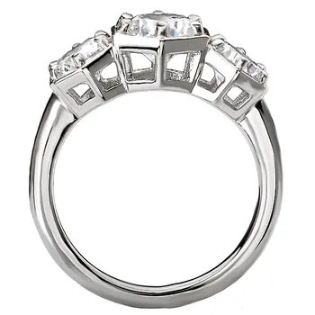 Diamond Semi-Mount 3-Stone Engagement Ring 160134-HR100