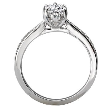 Classic Semi-Mount Diamond Ring 115466-MQ075