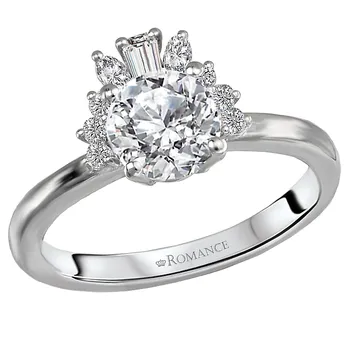 Halo Semi-Mount Diamond Ring 160053-RD100