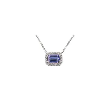 Tanzanite and Diamond Necklace 252006-DSW