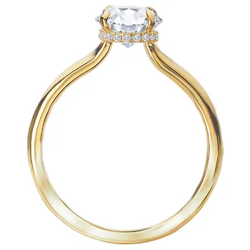 *** Lab Grown Diamond *** Semi-Mount Diamond Engagment Ring 160150-RD100YLG