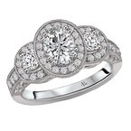 LaVie Halo Semi-Mount Diamond Ring 115253-100