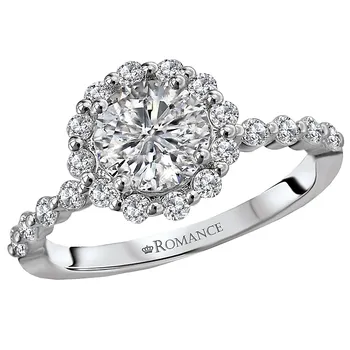 Halo Semi-Mount Diamond Ring 119173-RD100K