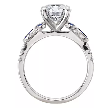 Diamond Semi-Mount Diamond Engagement Ring 160360-RD200