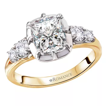 Two-Toned Semi-Mount Diamond Engagement Ring 160344-EC200TY