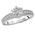 LaVie Peg Head Semi-Mount Diamond Ring 115231-100