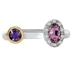 Eleganza Ladies Gemstone and Diamond Ring 711798-7