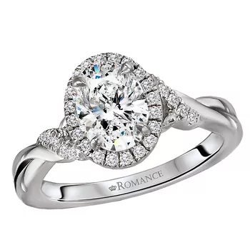 Diamond Semi-Mount Engagement Ring 160168-OV100