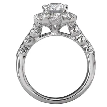 Halo Semi-Mount Diamond Ring 119139-100K