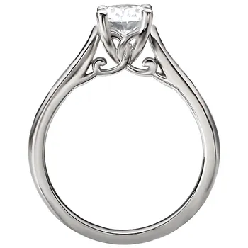 Solitaire Semi-Mount Diamond Ring 160064-OV100