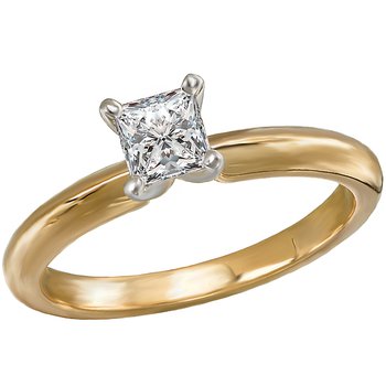 Solitaire Semi-Mount Diamond Engagement Ring 114005-PC050TYS