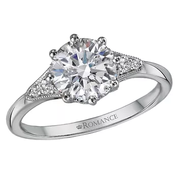 Semi-Mount Diamond Engagement Ring 160194-RD200PT