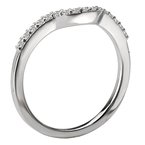 LaVie Curved Wedding Band 115227-100W