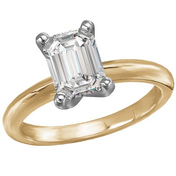 Solitaire Semi-Mount Diamond Engagement Ring 114004-EM150TYS