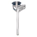 Eleganza Silver and Topaz Crown Ring 711871-7W