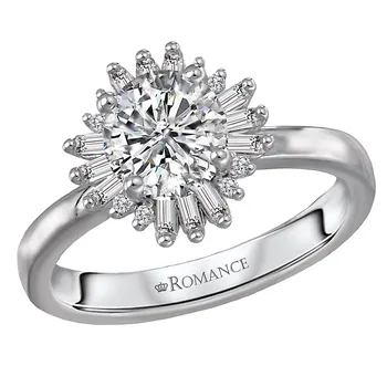Halo Semi-Mount Diamond Ring 119277-RD100K