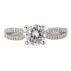LaVie Split Shank Semi-Mount Diamond Ring 115160-100