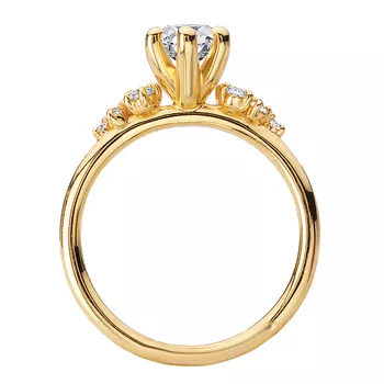 Semi-Mount Lab Grown Diamond Engagement Ring 160127-MQ150YLG