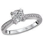 LaVie Classic Semi-Mount Diamond Ring 115466-RD075
